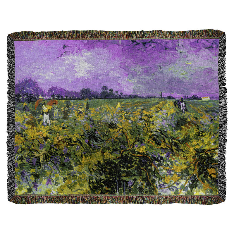 Jeté en coton gogh vincent van, Mauve