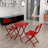 3 Piece Patio Bistro Set Of Foldable Round Table And Chairs-1029288246
