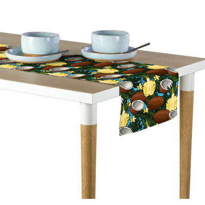 Orele Coconuts Pineapples Table Runner