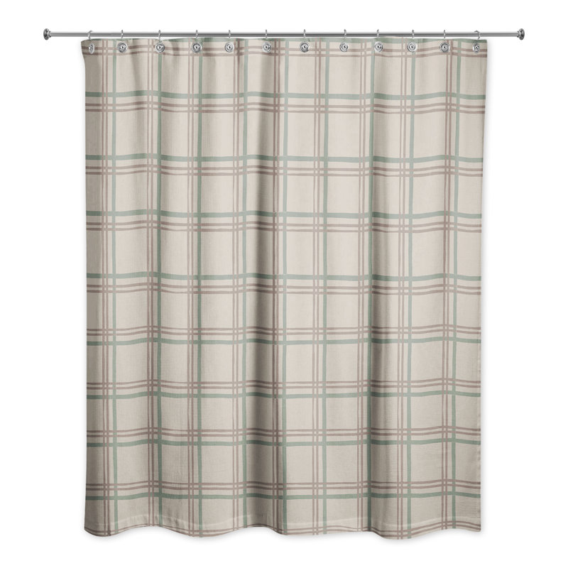 Rideau de douche simple Moriya, Brun