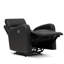 Fauteuil inclinable électrique en cuir véritable de 31,1 po de largeur avec appui-tête réglable-896373120