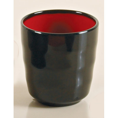 Black & Red Yanco Melamine Teacup