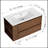 36" Wall Mounting Bathroom Vanity With Ceramic Sink, Soft Close Drawer-1548010730