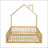 Wood Full Size House Platform Bed With Guardrail, Natural And Durable For Safe And Comfortable Sleep-309391258