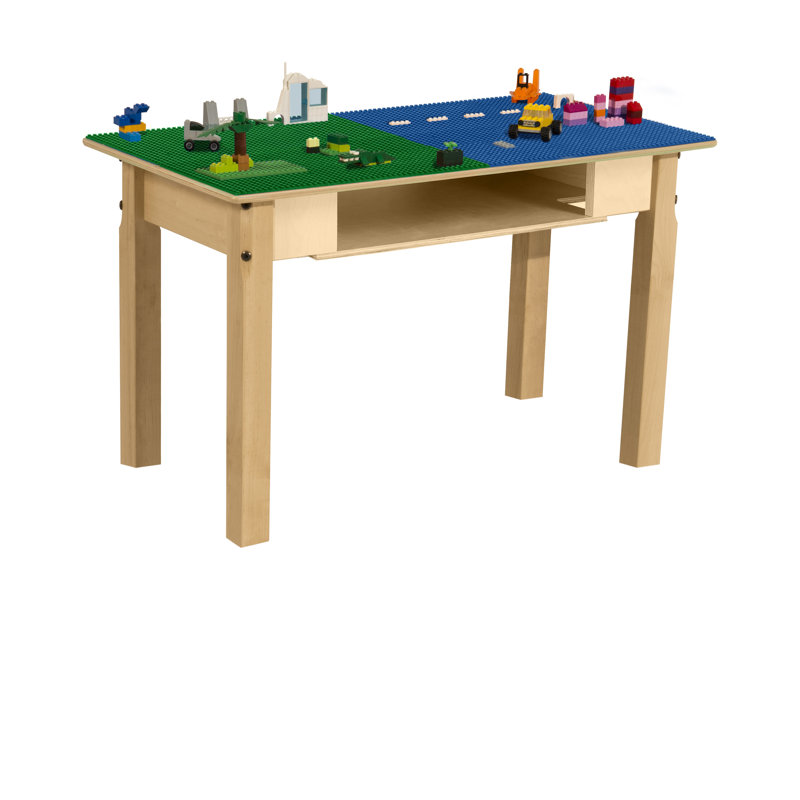 Table de jeu Time-2-Play, Bleu et vert, H 18,5 po x L 35 po x l 15,5 po