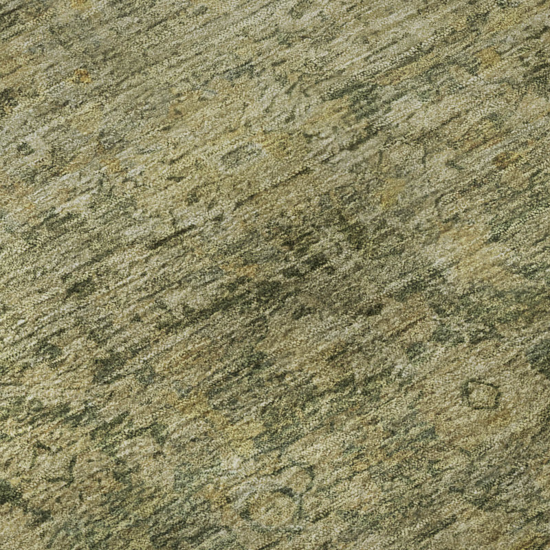 Premium Machine Washable Verlin AMF1773 Border Rug, Rectangle 1'8" x 2'6"