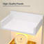 Étagère murale avec éclairage DEL, tablette flottante, tablette à 4 niveaux pour rangement mural, présentoir mural vertical, pour chambre, salon, couloir-1541598315