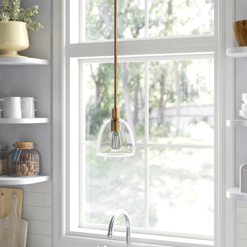 Caudillo 1 - Light Single Pendant, Satin Brass