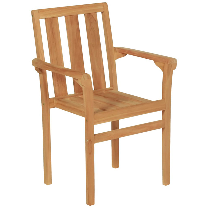 Partida 4 - Person Teak Wood Patio Dining Set with Extendable Rectangular Table