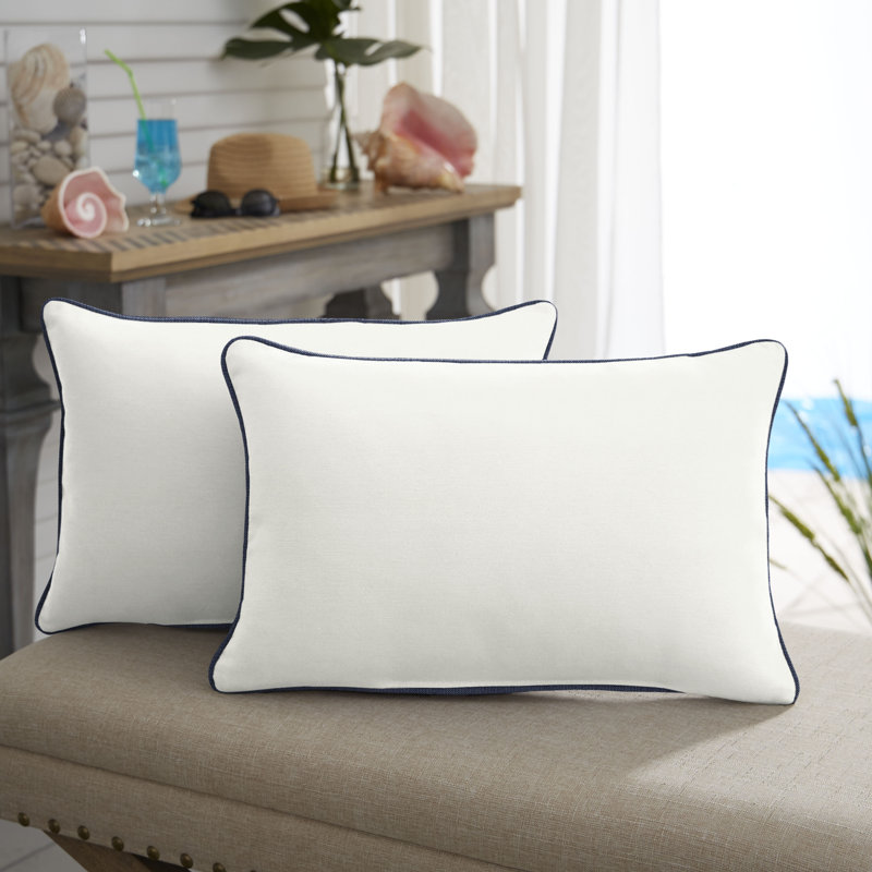 Coussin lombaire intérieur / extérieur Arrandale Sunbrella, 12 po x 24 po