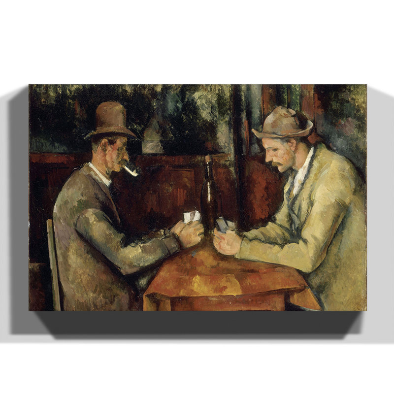 The Card Players (2) by Paul Cézanne - Wrapped Canvas, 70cm H x 100cm W