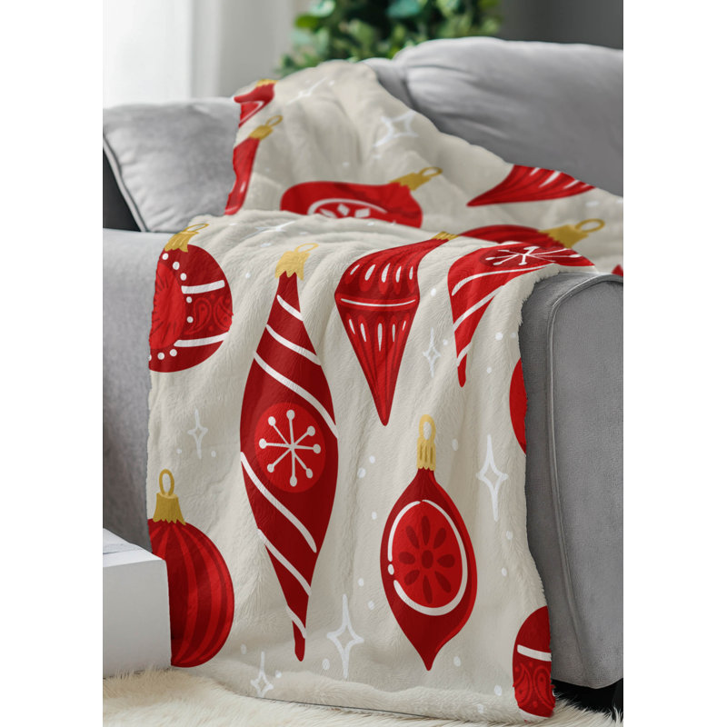 Jeté Ornaments, Ivoire ivoire, L 60 po x l 50 po