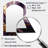 Purple and Gold Liquid Magic I - Abstract Irregular Shape Large Wall Mirror, Modern Asymmetrical Unique Mirror, Printed Metal Art-1294688324