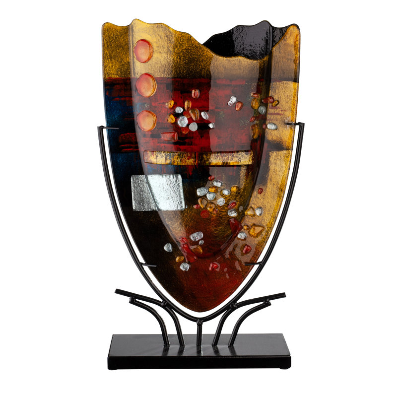 Macau Glass Table Vase and Floor Vase 1, 47cm H x 30cm W x 11cm D