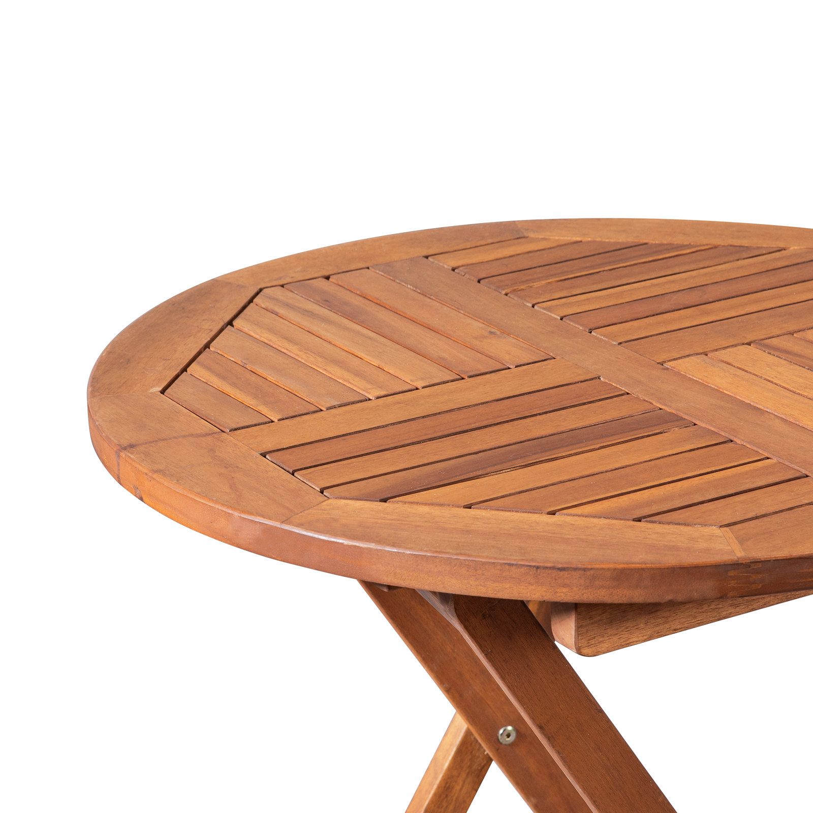 Rosetta 24" Acacia Patio Bistro Set, Natural Wood