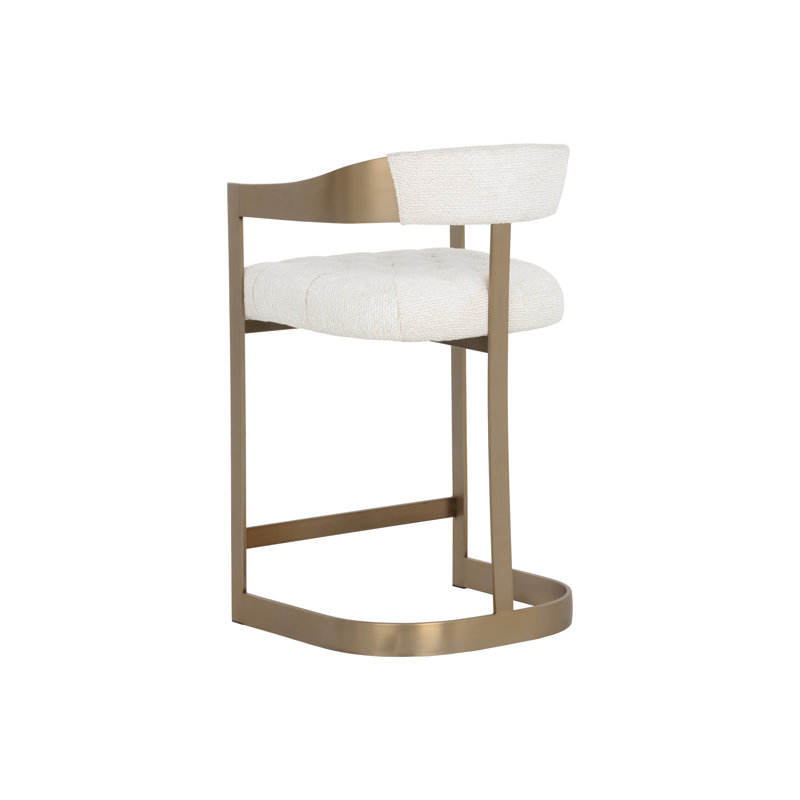 Beaumont Upholstered Bar Stool with Metal Frame