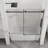 60" W x 58" H Bathtub Door, Frameless Tub Sliding Shower Door, 1/4" (6mm) Thick Tempered Clear Glass with Easy-clean Coating, Stainless Steel Hardware, Matte Black