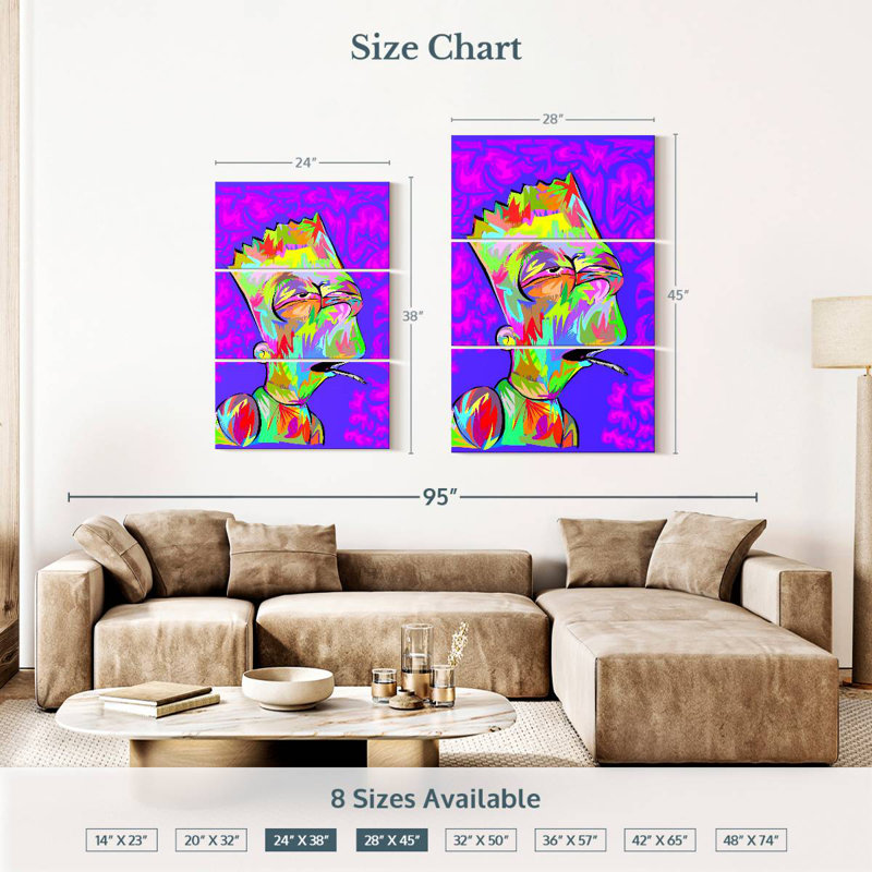 Bart's High, 38" H x 24" W