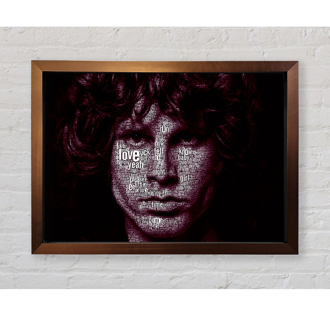 Jim Morrison Worte Gerahmter Druck