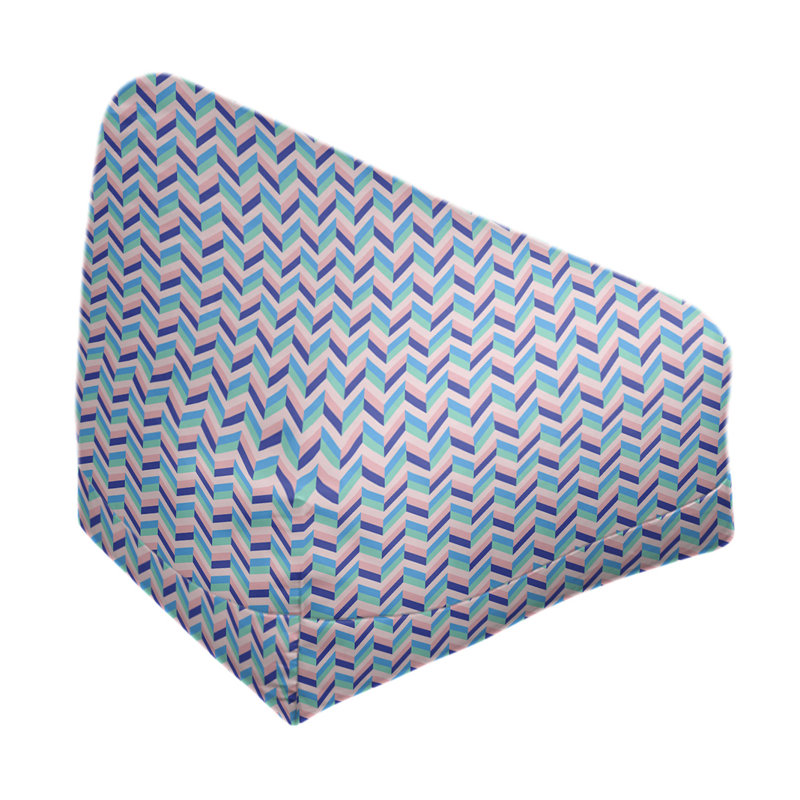 Petite chaise à sacs à billes & Leffel, H 86 po x L 2 po x P 43 po, Rose et bleu marine, Pas de bourre