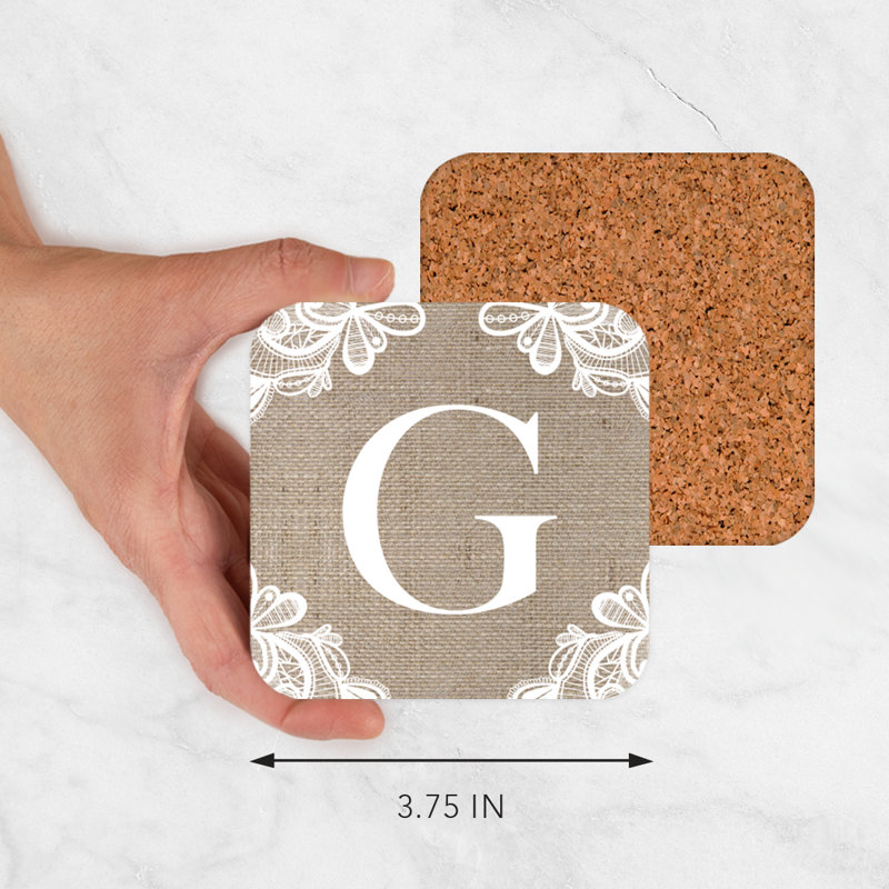 Sous-verres Café à monogramme, G