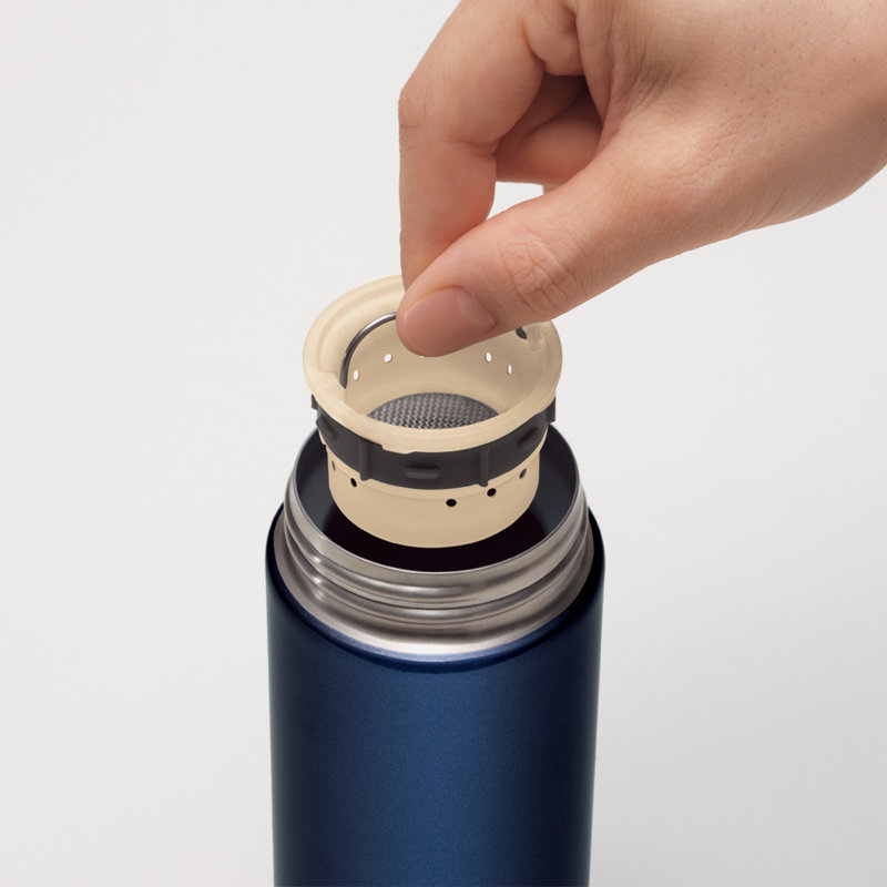Tasse en acier inoxydable avec filtre à feuilles de thé 11 oz / 0,34 L