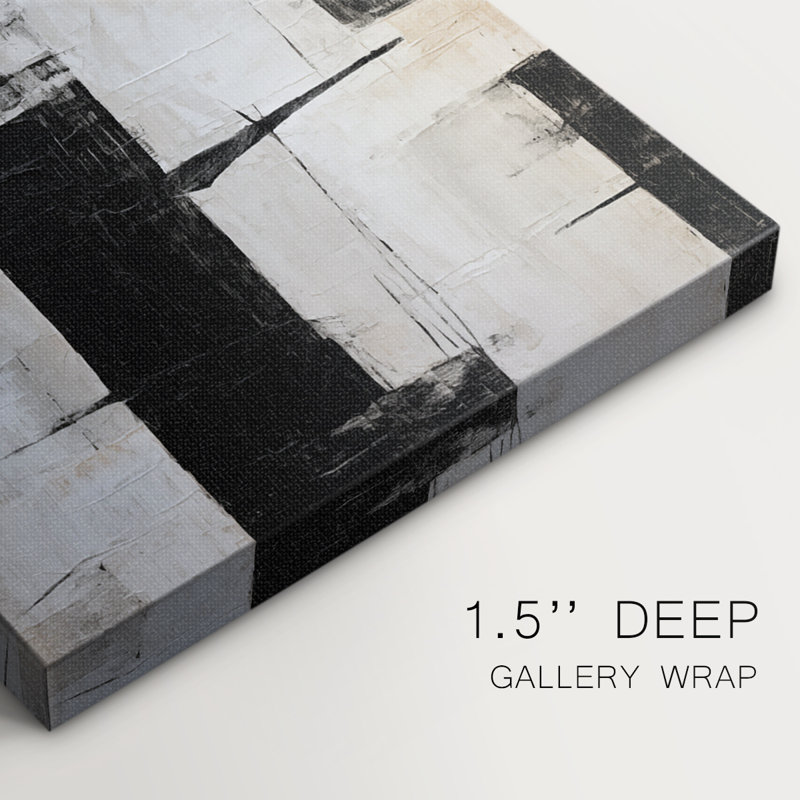ABSTRACT Series CCGLV III - Toile tendue avec châssis de qualité supérieure - Prêt à être accroché, H 27 po x l 18 po