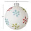 4" Christmas Retro Ball Snowflake Ornament, Multicolor