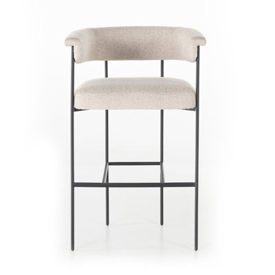 Lyssa Upholstered Counter Stool with Iron Frame
