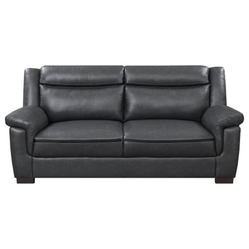 Canapé Hawthorne gris avec accoudoirs coussinés confortables