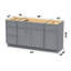 Base de meuble-lavabo simple 69 po seulement-98706258