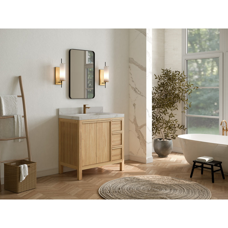 Meuble-lavabo l 35 po x P 22 po, Blanc