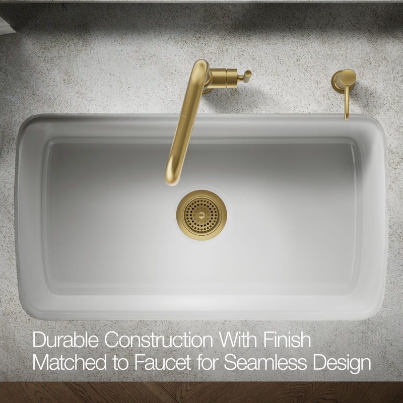 Duostrainer Sink Strainer, Less Tailpiece, Vibrant Brushed Moderne Brass