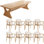 Modern simple solid wood rectangular table set