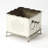 Cammy Brass Elevated Planter