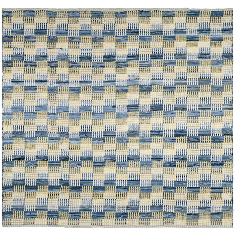 Alberta Hand Woven Cotton Abstract Rug