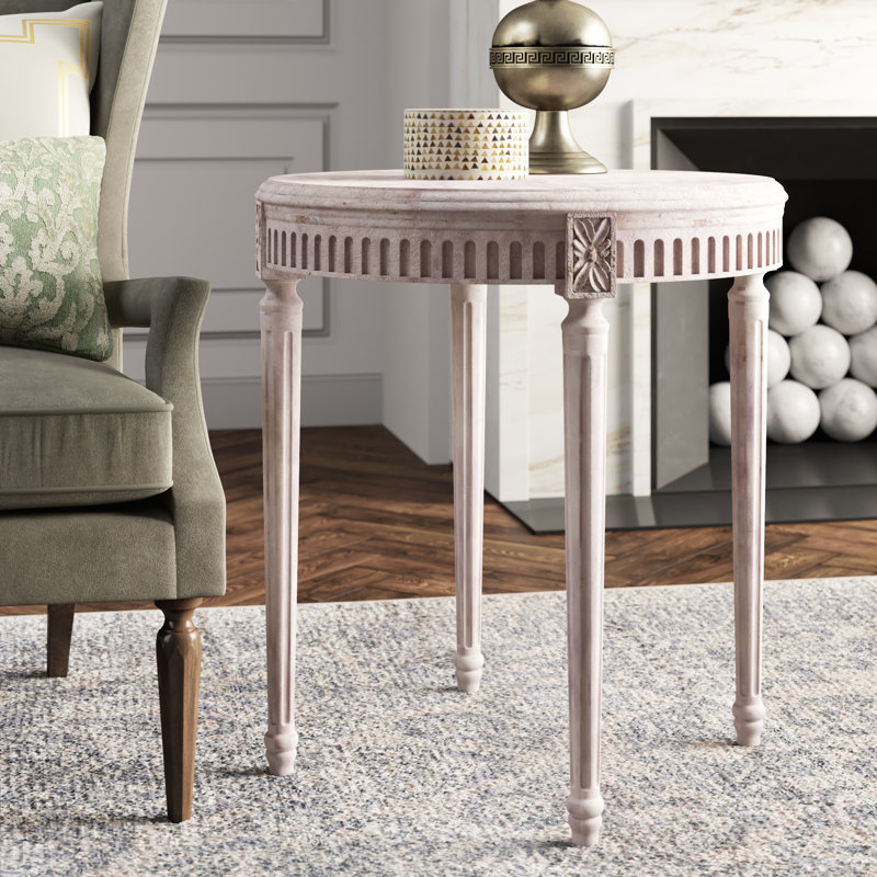 Laudere Solid Wood End Table