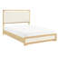 Mobilier de chambre à coucher contemporain en bois avec tête de lit à panneau 1pc