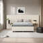 Lit plateforme tapissier avec grande tête de lit, mobilier de chambre à coucher, velours-1538685937-1538685940
