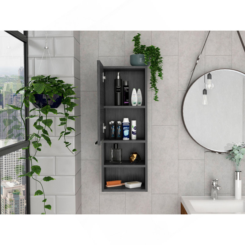 Smokey Oak Rectangle 2-Shelf Medicine Cabinet