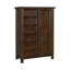 Armoire-penderie classique transitionnelle 8 tiroirs avec tablettes de rangement au fini brun 1 pièce, sans assemblage