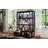 3-Shelf Metal Bookcase With Drawers, Open Bookcase, Vintage Industrial Style Bookcase With LED-917192246