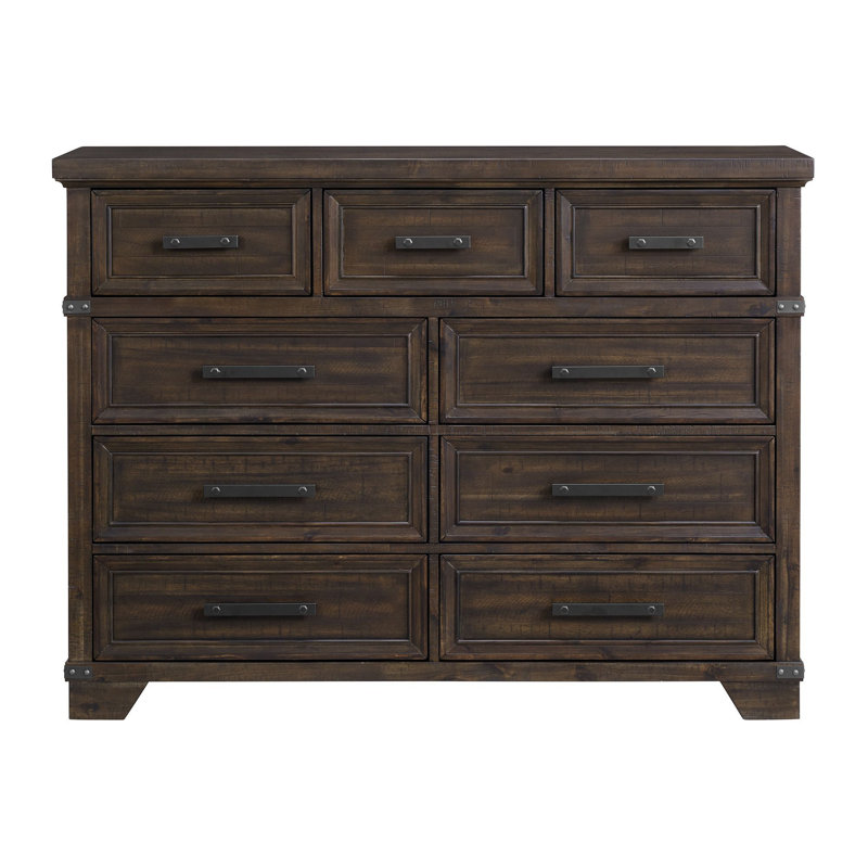 Godsey 9-Drawer Dresser In Charcoal