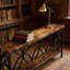 Élégante console à 2 niveaux avec rangement polyvalent et conception stable pour le salon et le vestibule-108061517