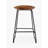 Gordonsville Acacia Solid Wood Counter Stool with Iron Frame-1957797179