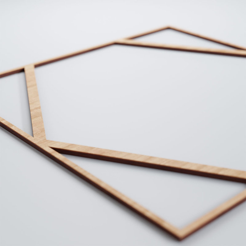 Panneaux muraux décoratifs en bois Fraser, Aulne, H 7 3/8 po x l 7 3/8 po x P 3/8 po