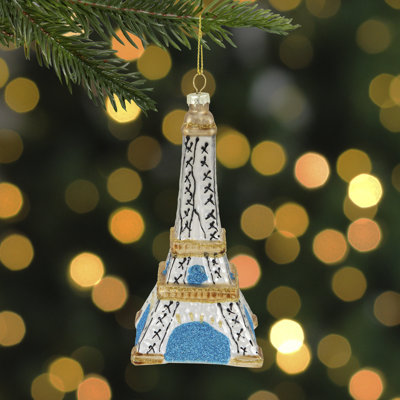 4.75'' Glass Buildings & Architecture Hanging Figurine Ornament