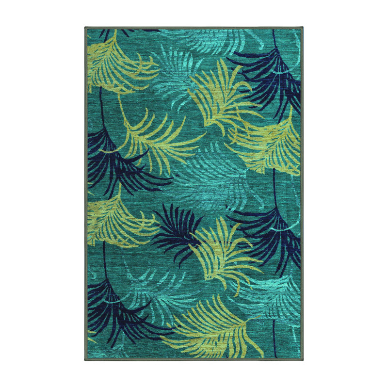 Raimunda Performance Floral Indoor Rug, Rectangle 6' x 9'