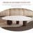 Minimalist Faux Marble Coffee Table, Luxury Irregular Design with Stainless Steel Legs for Modern Living Rooms