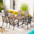 Emy 6 - Person Patio Dining Set with